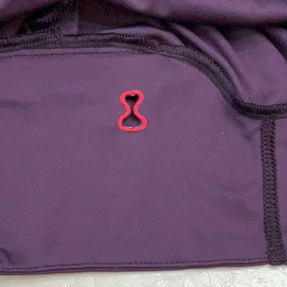 Spyder CYCLING HOODED top - Purple/Turq - Picture 11 of 13